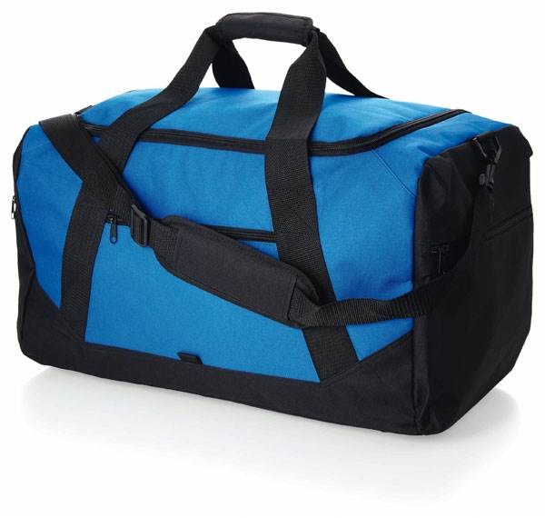 Obrázky: Modrá klasik cestovná polyesterová taška