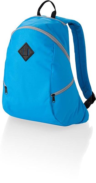 Obrázky: Polyesterový ruksak s bočným vreckom,oceán.modrá