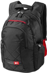 Obrázky: Čierny ruksak s červenými doplnk. na notebook 16"