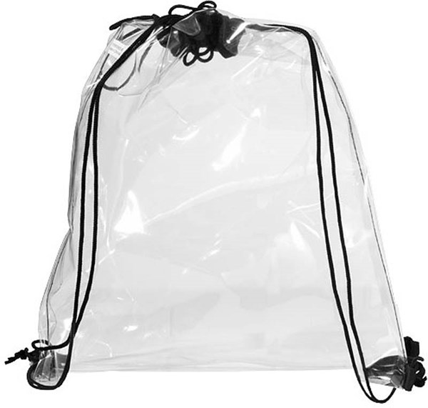 Obrázky: Prievitný jednoduchý reklamný ruksak z PVC, Obrázok 4