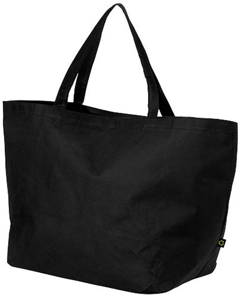 Obrázky: Čierna netkaná nákupná taška