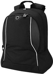 Obrázky: Čierny ruksak, biele doplnky na 15,6" notebook