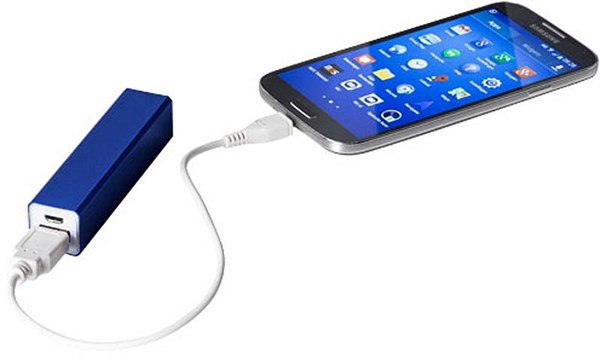 Obrázky: Modrá aluminiová Powerbank 2200mAH, Obrázok 4