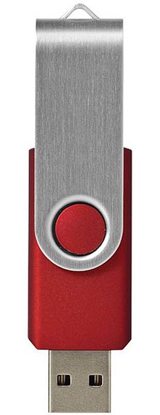Obrázky: Twister basic tm.červeno-strieborný USB disk 16GB