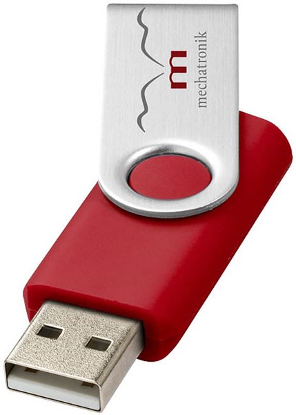 Obrázky: Twister basic tm.červeno-strieborný USB disk 16GB, Obrázok 2