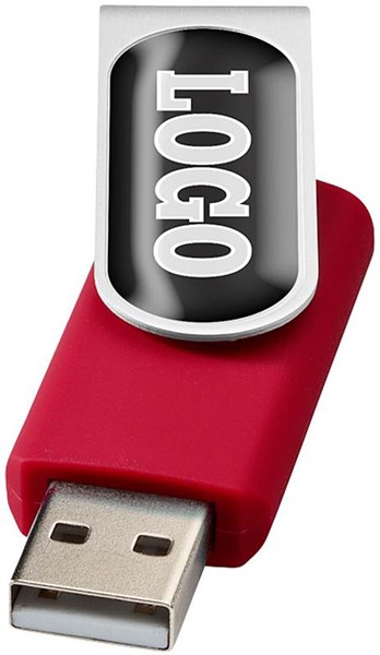 Obrázky: Twister červený USB flash disk 4GB pre doming