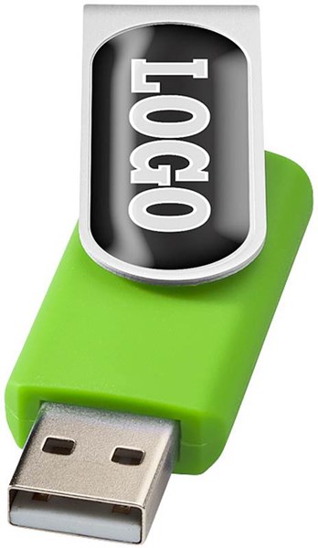 Obrázky: Twister zelený USB flash disk 4GB pre doming
