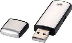 Obrázky: Square strieborný USB flash disk, 2GB