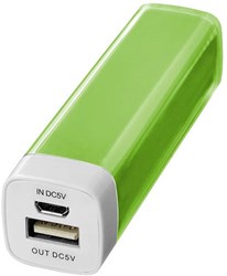 Obrázky: Limetkovo-zelená záložná nabíjačka 2200 mAh
