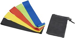 Obrázky: Sada farebných elastických pásikov na cvičenie
