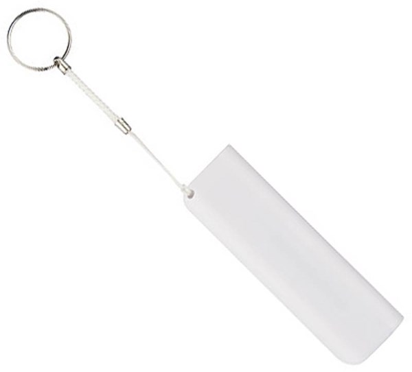 Obrázky: Biela power banka 1200 mAh s krúžkom, Obrázok 2