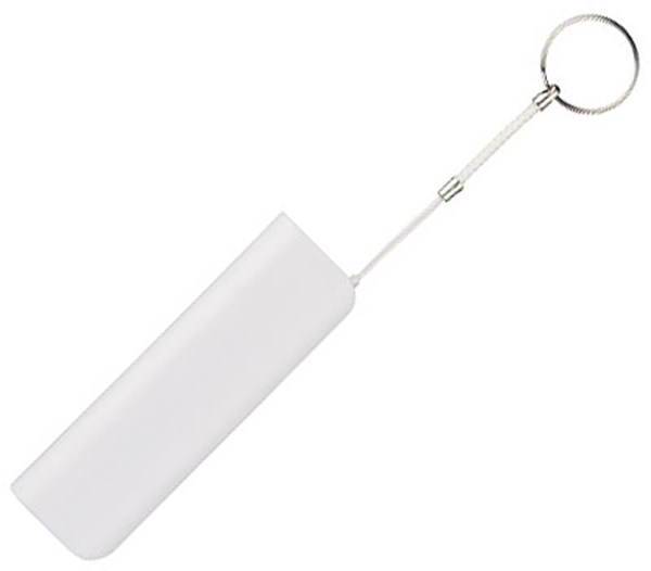 Obrázky: Biela power banka 1200 mAh s krúžkom, Obrázok 4