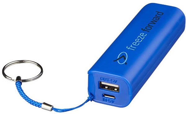 Obrázky: Modrá power banka 1200 mAh s krúužkom, Obrázok 6