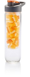 Obrázky: Oranžová tritánová fľaša na vodu so sitkom, 800ml
