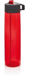 Obrázky: Červená tritánová fľaša so slamkou 750 ml