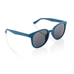 Obrázky: Modré slnečné okuliare s rámom zo slamy