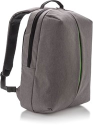 Obrázky: Šedý ruksak na notebook s farebnou vsadkou