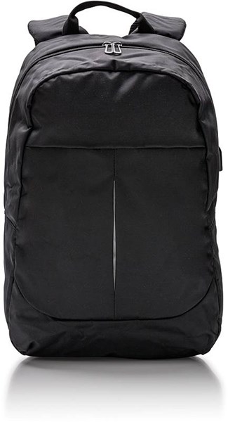 Obrázky: Čierny ruksak na notebook s USB výstupom, Obrázok 2