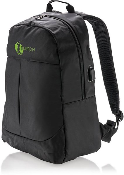 Obrázky: Čierny ruksak na notebook s USB výstupom, Obrázok 7