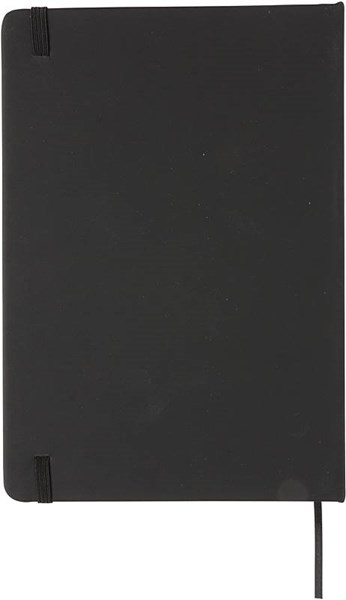 Obrázky: Čierny poznámkový PU blok A5 s pevnými doskami, Obrázok 5