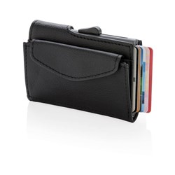 Obrázky: Hliníkové puzdro na karty s čiernou peňaženkou