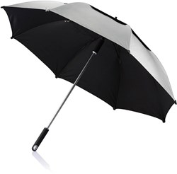 Obrázky: Šedý odolný dáždnik s dvojitým poťahom