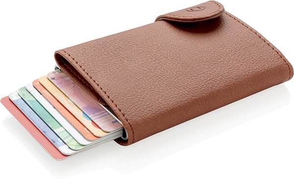 Obrázky: Hnedé RFID puzdro na karty a peňaženka, Obrázok 14