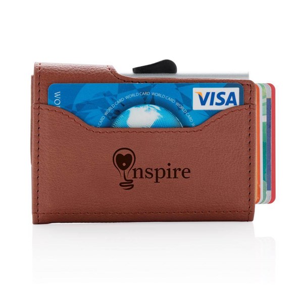 Obrázky: Hnedé RFID puzdro na karty a peňaženka, Obrázok 9