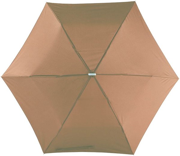Obrázky: Svetlý hnedý super ľahký skladací mini dáždnik