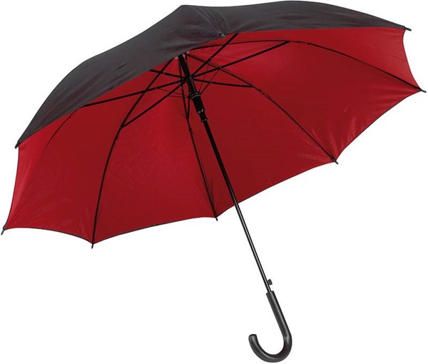 Obrázky: Červeno-čierny automatický dáždnik 