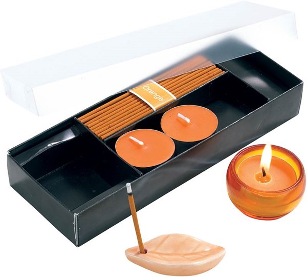Obrázky: Aromatická sada s tromi sviečkami, pomaranč, Obrázok 1