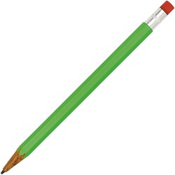 Obrázky: Plastová zelená mech. ceruzka s gumou, tuha 0,7 mm