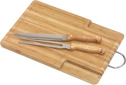 Obrázky: Bambusové doštička s nožom a vidličkou vo vnútri