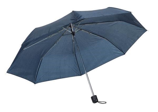 Obrázky: Námornícky modrý trojdielny skladací dáždnik