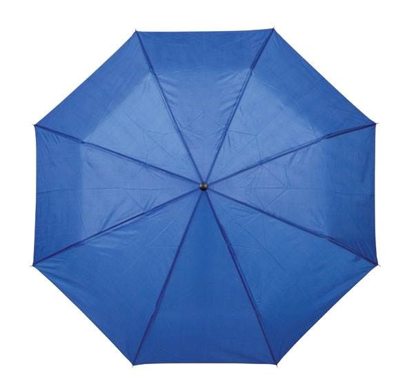 Obrázky: Modrý trojdielny skladací dáždnik, Obrázok 2