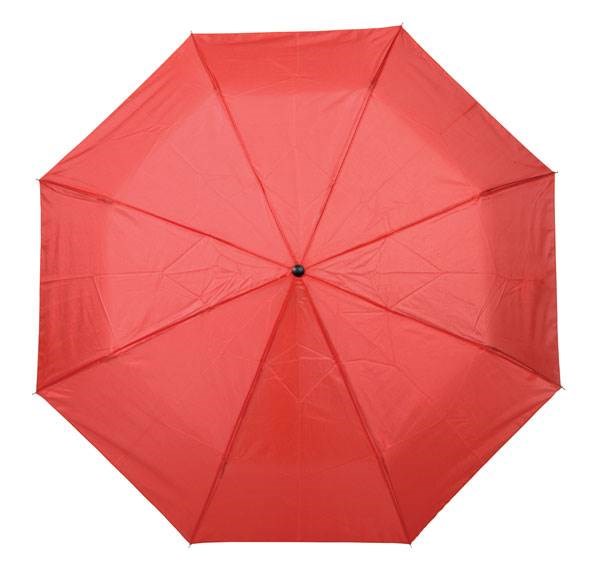 Obrázky: Červený trojdielny skladací dáždnik, Obrázok 2