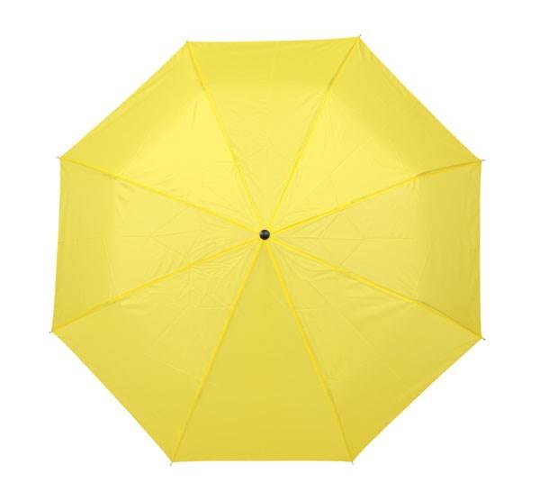 Obrázky: Žltý trojdielny skladací dáždnik, Obrázok 2