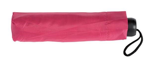 Obrázky: Ružový trojdielny skladací dáždnik, Obrázok 3