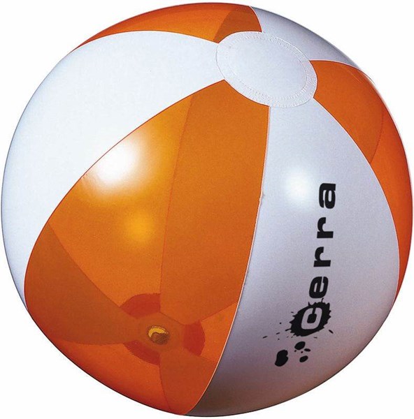Obrázky: Nafukovacia lopta, biela/transparentná oranžová, Obrázok 4