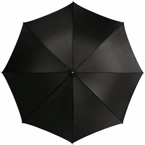 Obrázky: Klasický dáždnik s drevenou rúčkou, čierna, Obrázok 1
