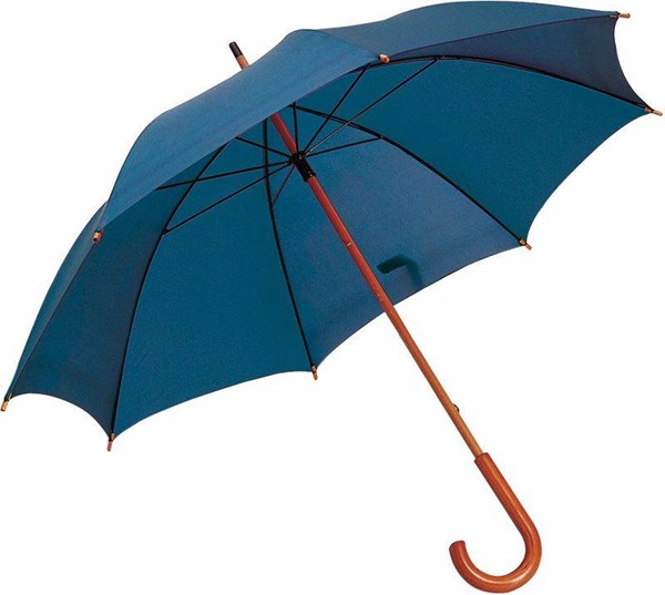 Obrázky: Klasický dáždnik s drevenou rúčkou, nám.modrá, Obrázok 2