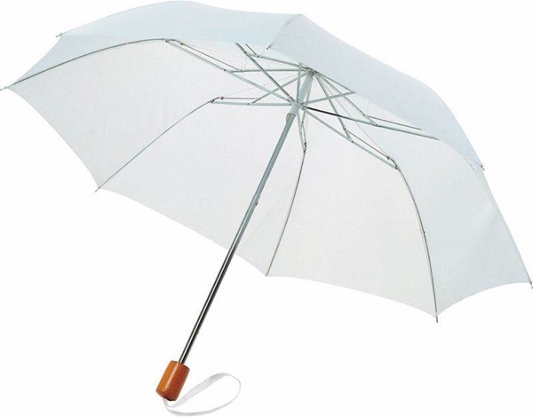 Obrázky: Dvojdielny skladací dáždnik, biela