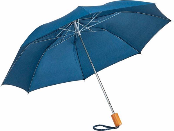 Obrázky: Dvojdielny skladací dáždnik, modrá