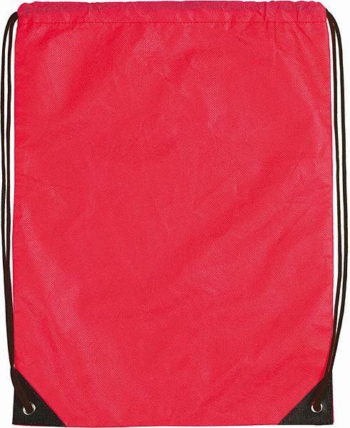 Obrázky: Jednoduchý ruksak z netkanej textílie, červená, Obrázok 2