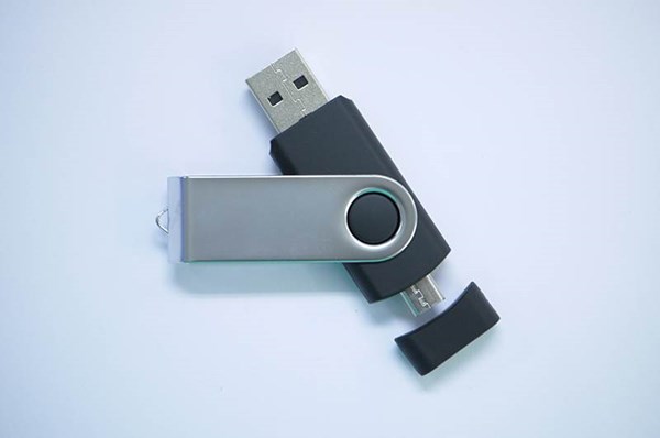 Obrázky: ROTATE  OTG flash disk 1GB s mikro USB, čierny