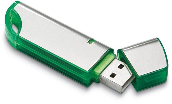 Obrázky: Netlink zelený USB flash disk - LED indikátor 32GB