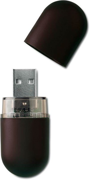 Obrázky: USB kľúč 8 GB,  čierna, Obrázok 2