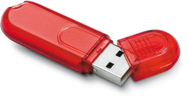 Obrázky: Infotech mini USB flash disk červený 16GB