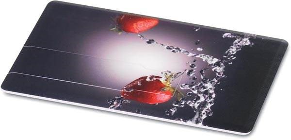 Obrázky: USB kľúč Memorama tvar kredit. karty 8 GB, biela, Obrázok 4