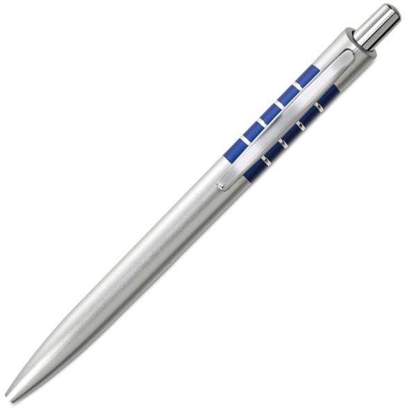 Obrázky: Plastové guličkové pero, modrá